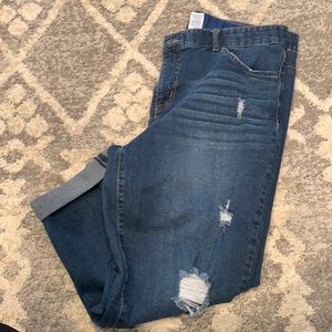 Size 16w blue Jean capris